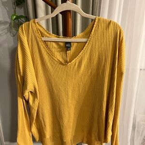 Yellow Sweater Top